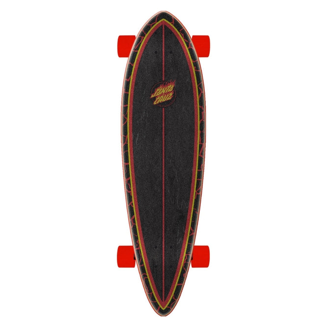 Flame Dot Pintail Cruzer 33" Longboard complet