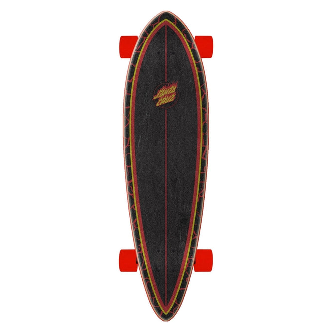 Flame Dot Pintail Cruzer 33" Longboard