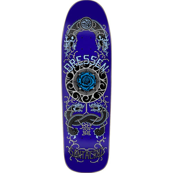 スケートボード Santa Cruz Dresser Rose Crew 9.31x32.36 Santa Cruz Dressen Rose Crew Shaped 9.31