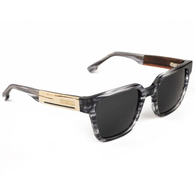 Black Pearl Acetate Sunglasses Grey Smog + Grey Lens