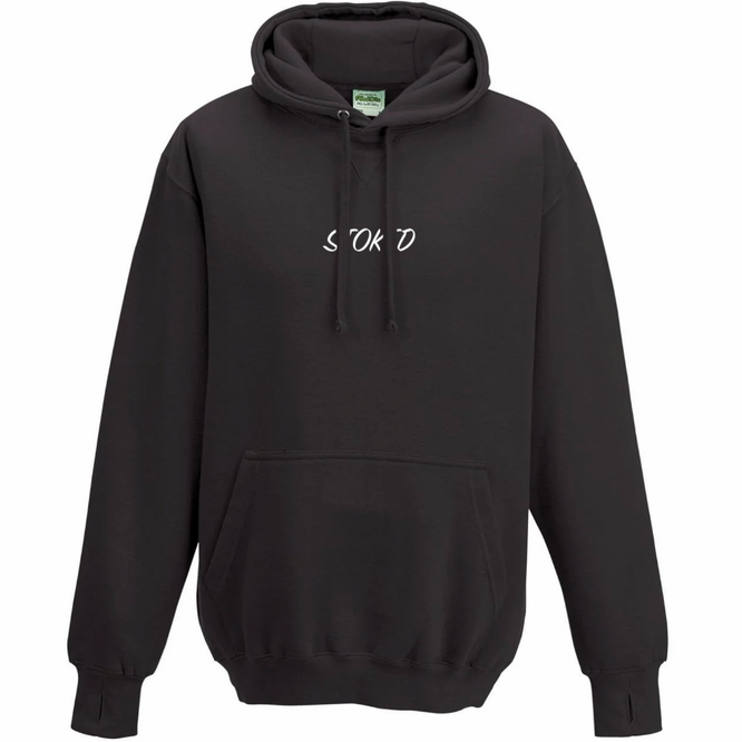 Heavyweight Script Hoodie Charcoal