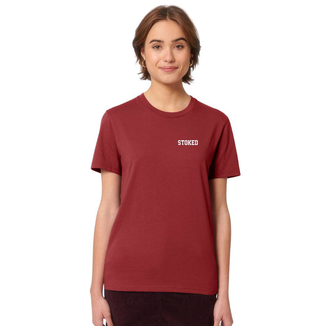 Mini Script T-shirt Red Earth