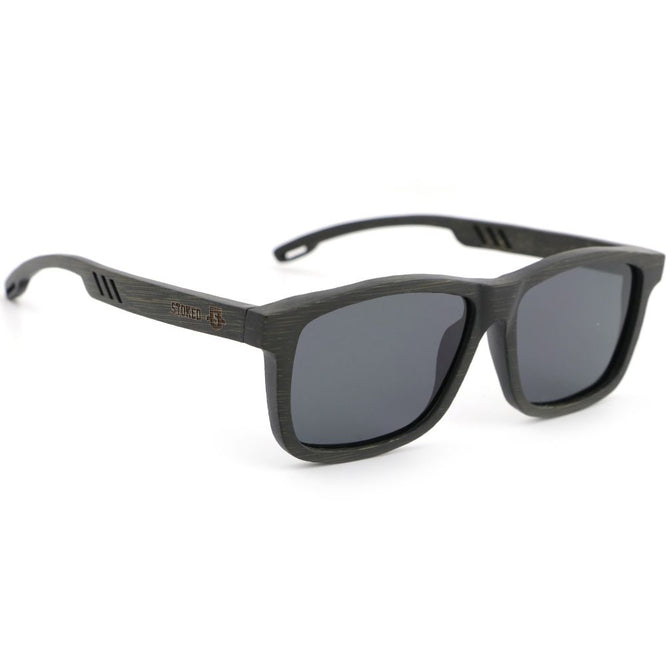 Classic Black Bamboo Sunglasses + Grey Lens