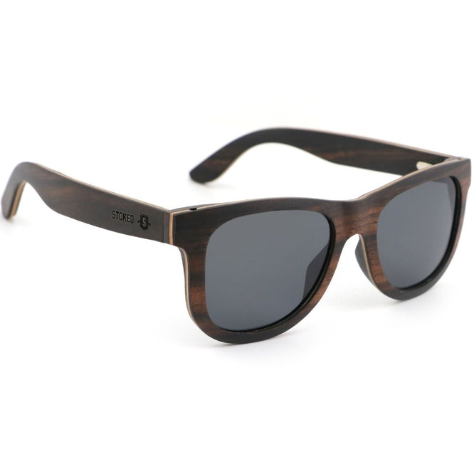 Classic Brown Veneer Sunglasses + Grey Lens