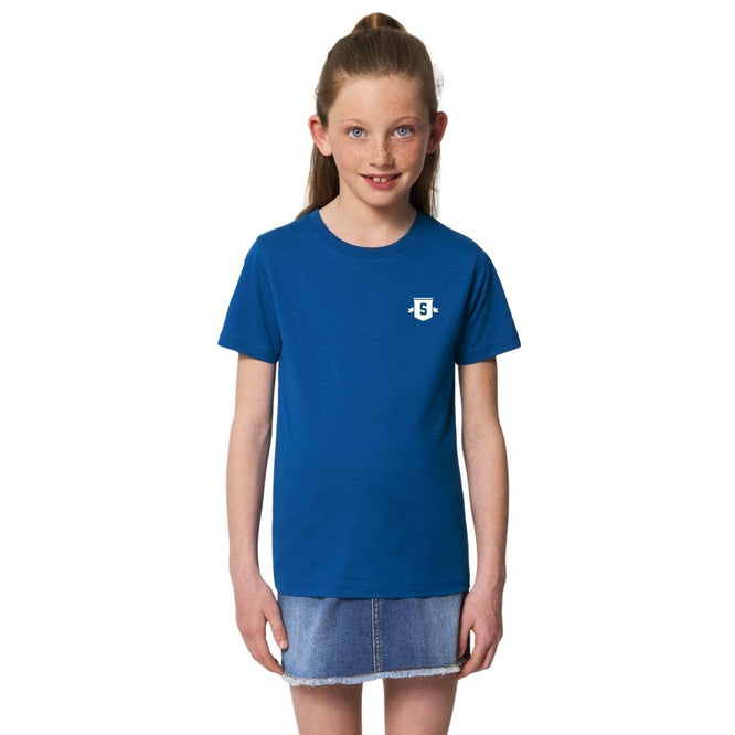 Mini T-Shirt Bouclier Enfants Majorelle Bleu