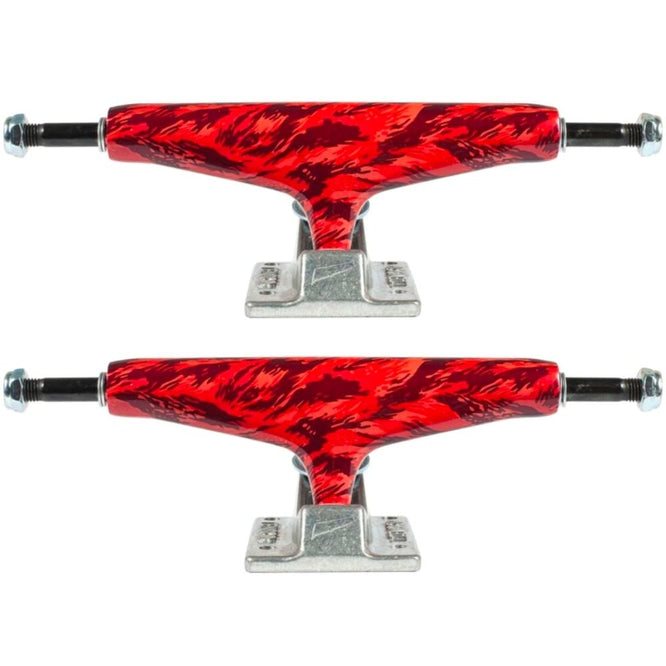 Aluminum Camo Red/Raw 5.25" Skateboard trucks