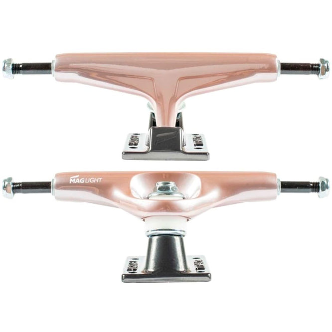 Mag Light Glossy Rose Gold/Gunmetal 5.25" Skateboard trucks