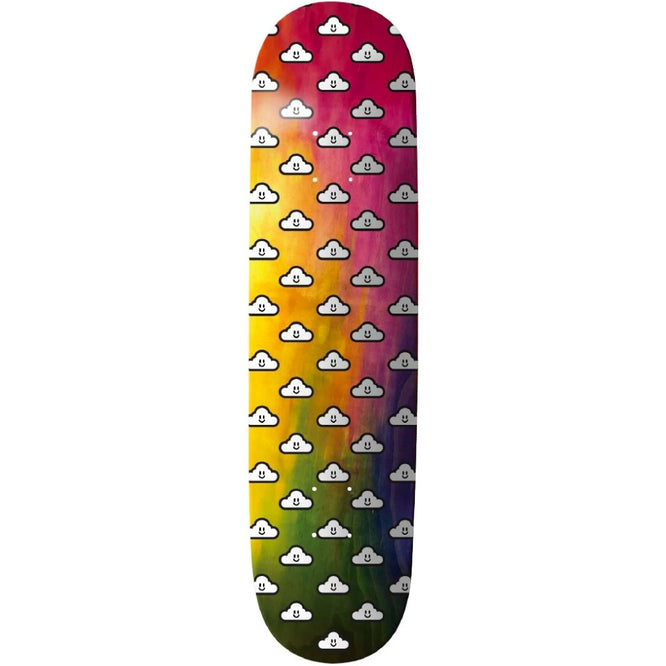 Planche de skateboard 8.25" Tie Dye Woodgrain Clouds