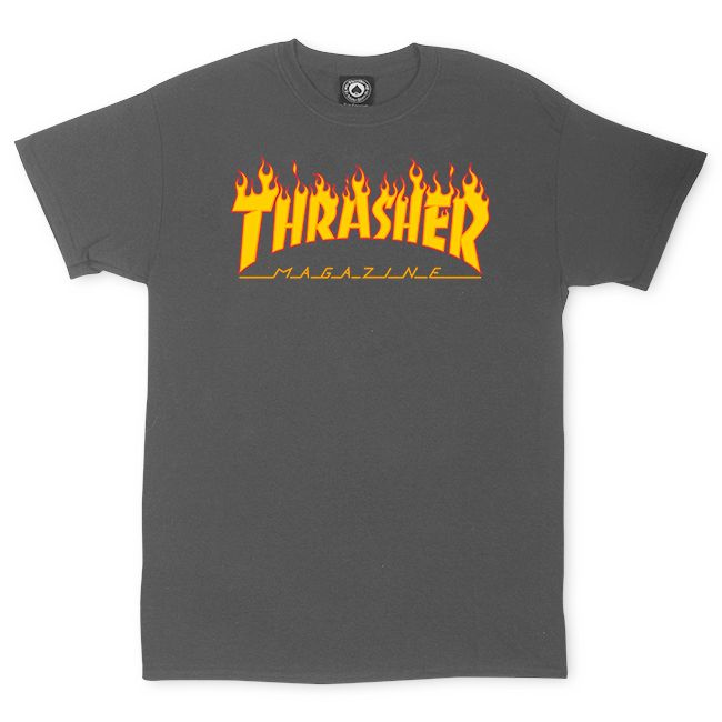 Flame Logo T-shirt Charcoal