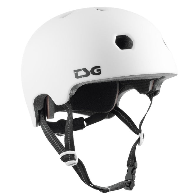 Meta Solid Color Satin White Helmet