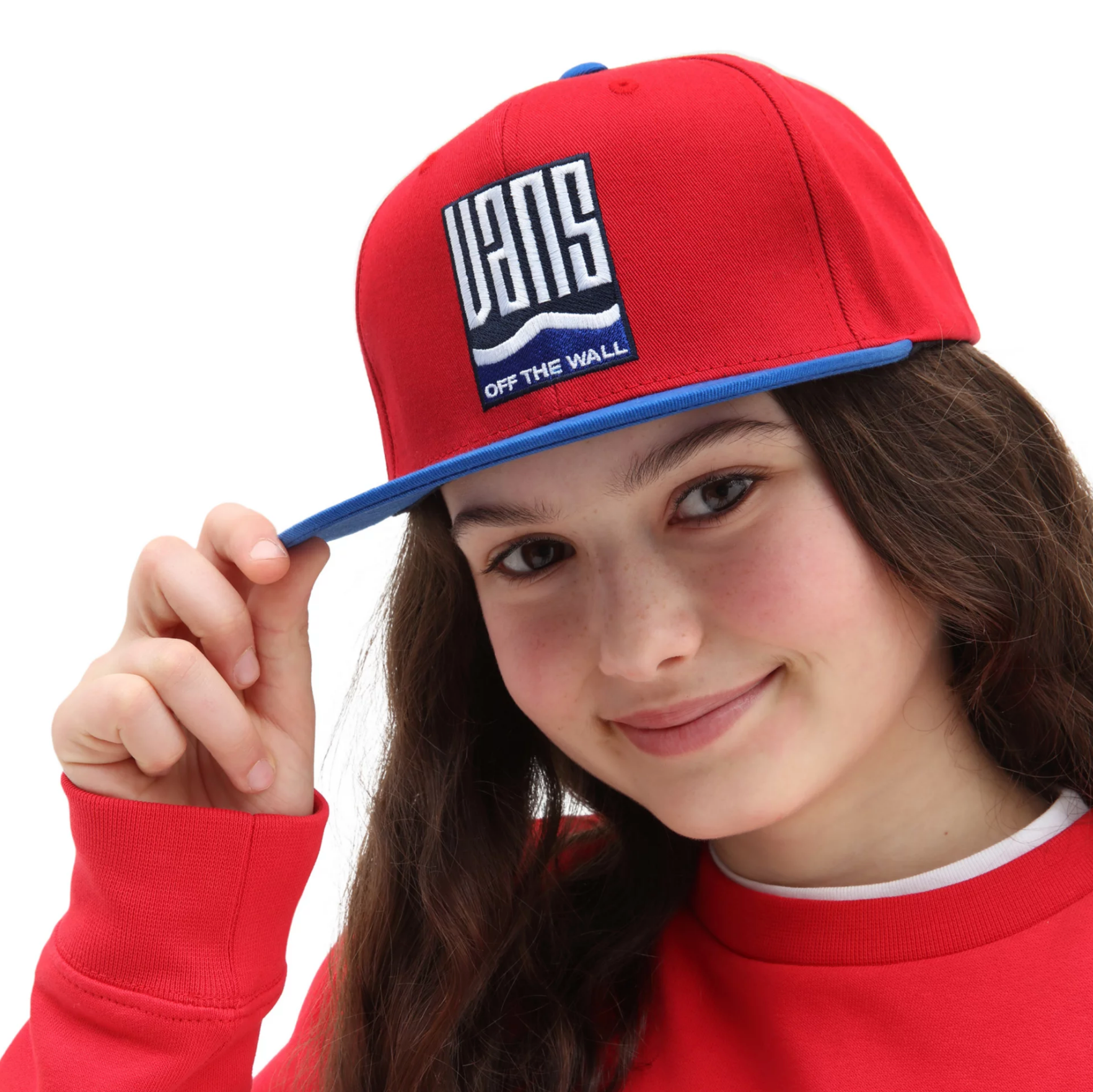 Vans cap kids shop red