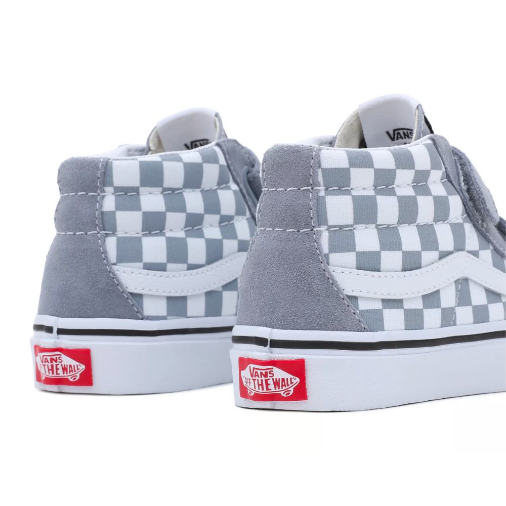 Vans damier mid sale