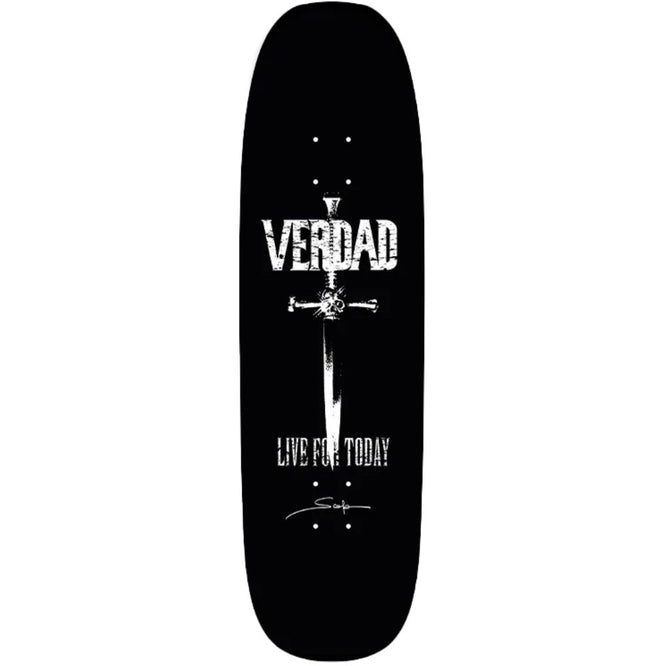 Live For Today Black 9.125" Skateboard Deck